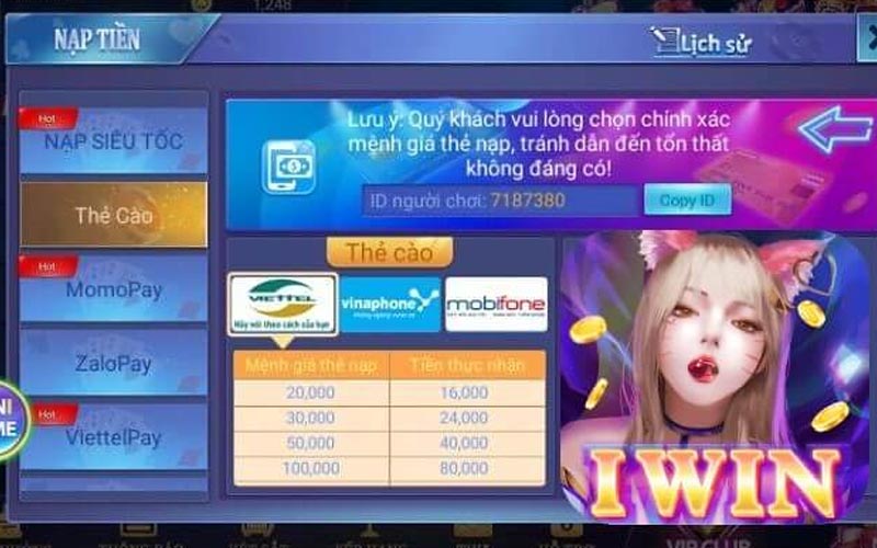 Hướng Dẫn Nạp Tiền Iwin68 Từ A Đến Z Cho Mọi Cược Thủ